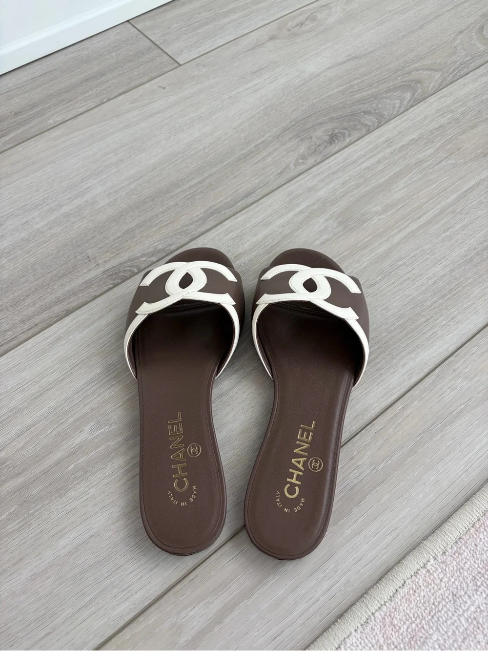 Chanel CC Slide Sandals